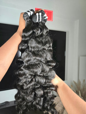 Loose curly raw cambodienne