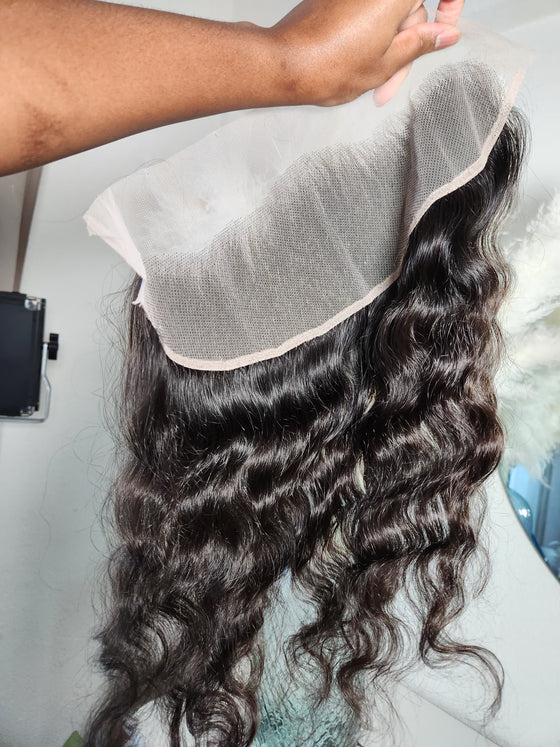 Lace frontal raw 13x4 indienne ondulé