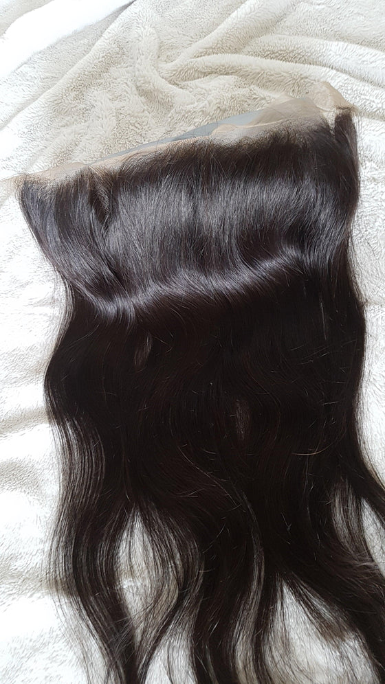 Lace frontal lisse noir 13x4