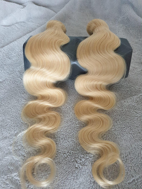 Tissages blond body waves