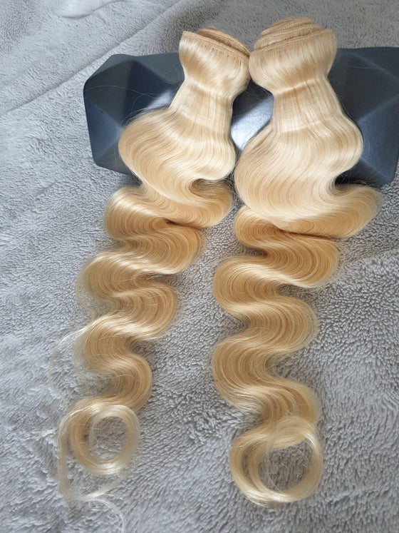 Tissages blond body waves